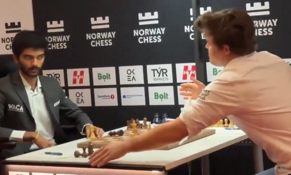 Carlsen je burno reagirao