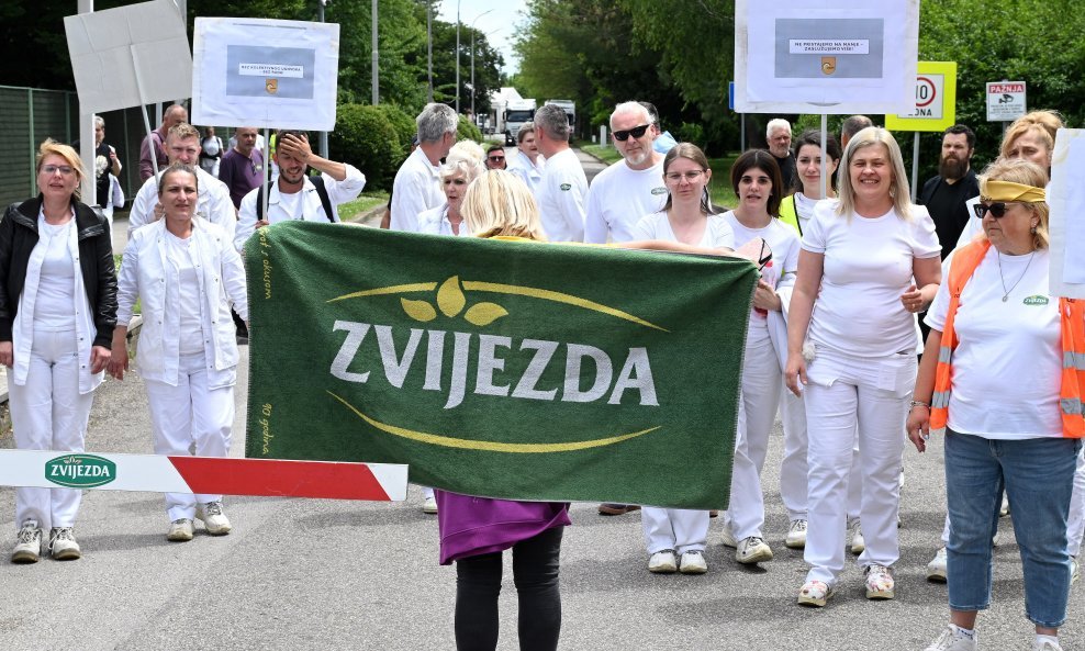 Štrajk radnika Zvijezde, ilustracija