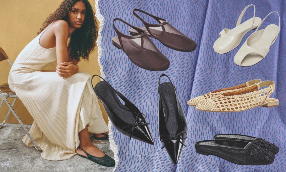 Slingback balerinke