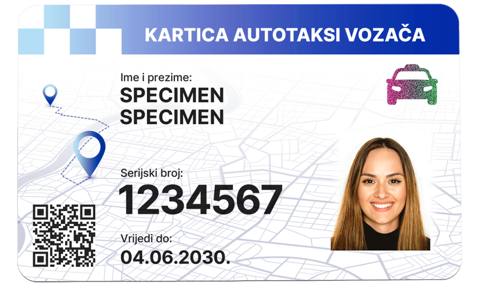 Kartica za vozača taksija