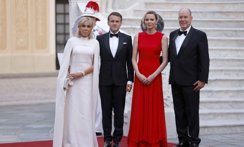 Princeza Charlene, princ Albert, Brigitte i Emmanuel Macron