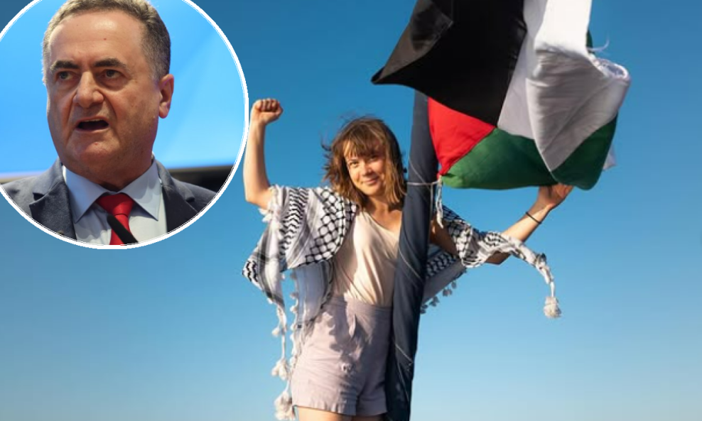 Israel Katz i Greta Thunberg