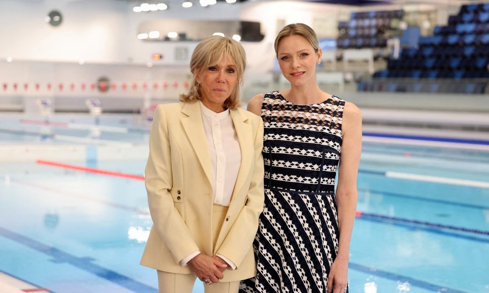 Princeza Charlene i Brigitte Macron