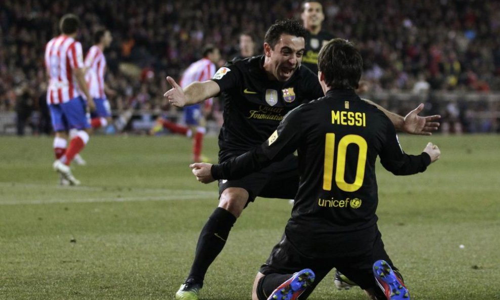 Lionel Messi i Xavi Hernandez