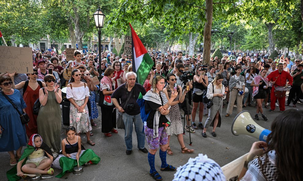 Marš za Palestinu u Zagrebu