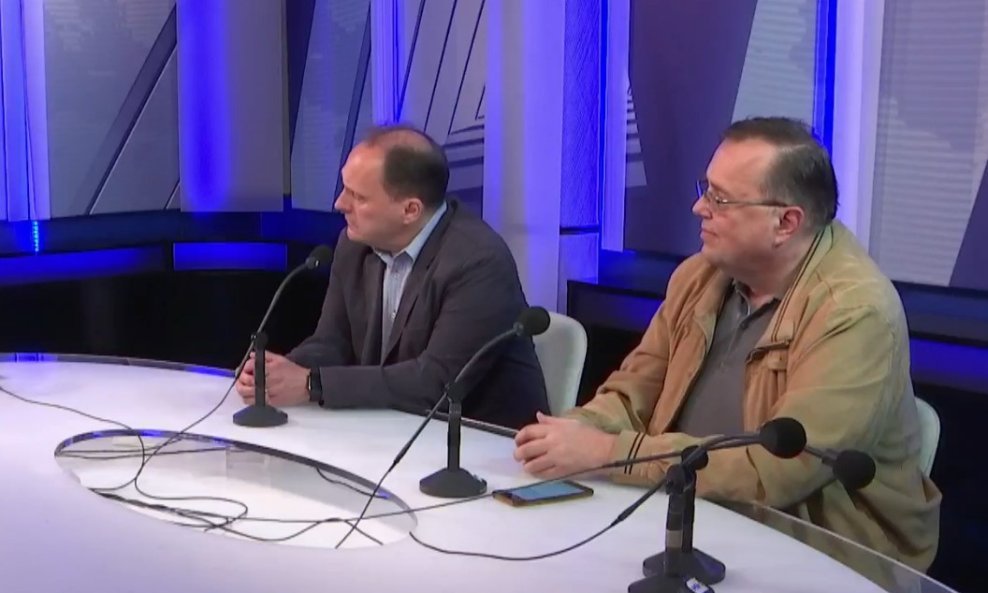Darijo Špelić i Robert Barić u emisiji U mreži prvog
