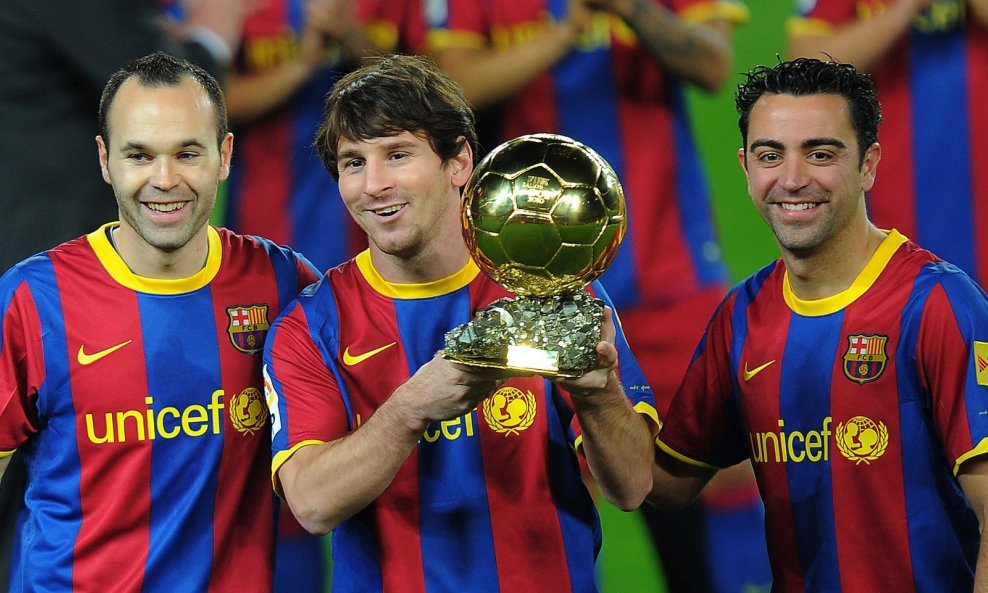 Iniesta, Messi i Xavi