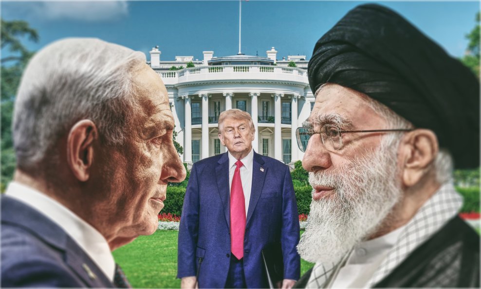 Benjamin Netanyahu, Donald Trump, Ali Hamenei
