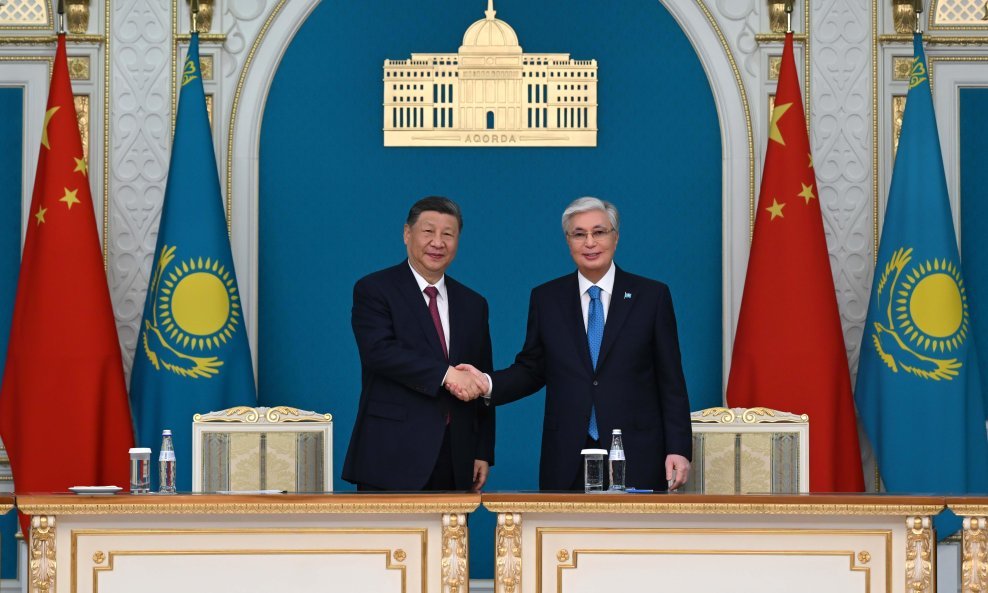 Xi Jinping i Kasim-Žomart Tokajev