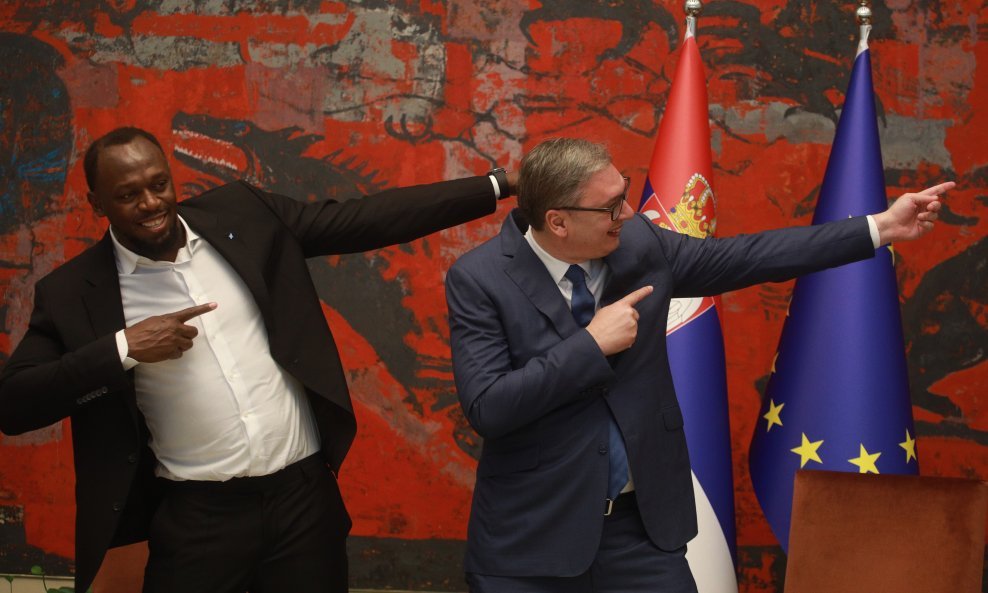 Usain Bolt i Aleksandar Vučić