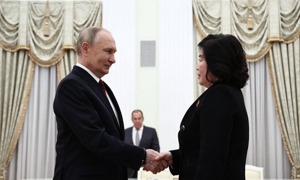 Vladimir Putin i Choe Son-hui