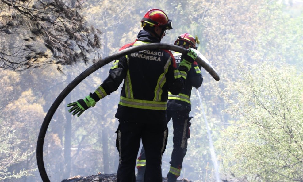 Vatrogasci su stavili pod kontrolu požar u okolici Makarske