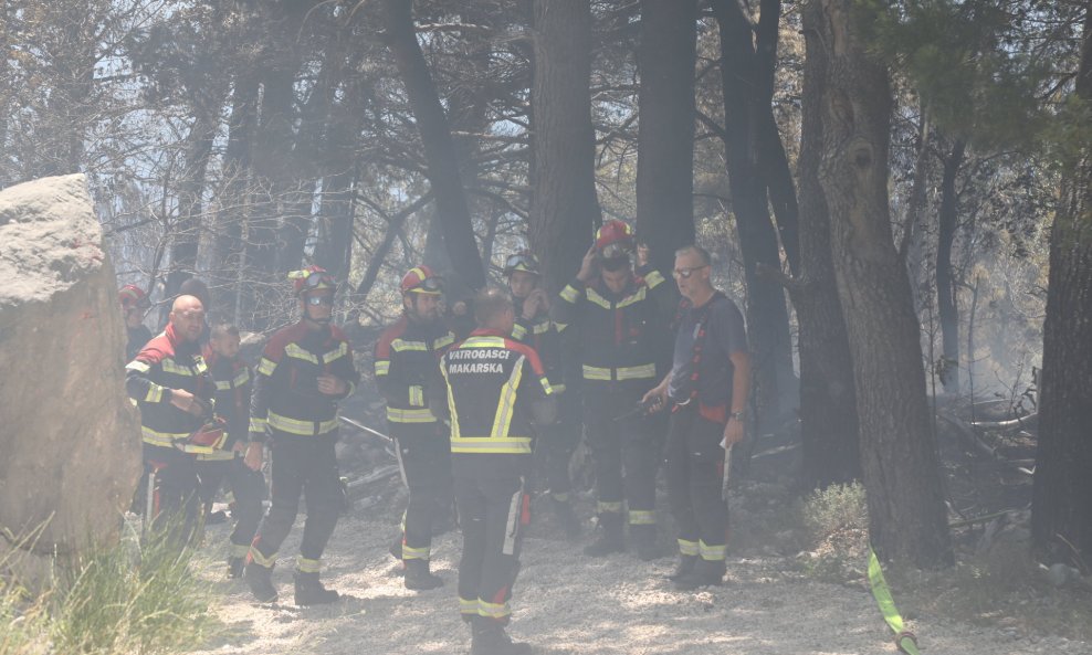 Vatrogasci su stavili pod kontrolu požar u okolici Makarske