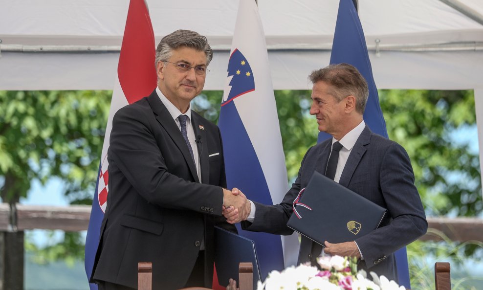 Predsjednik Vlade Andrej Plenković sastao se s predsjednikom Vlade Republike Slovenije Robertom Golobom