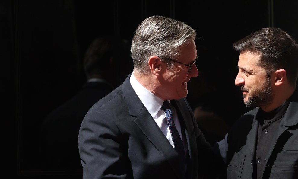 Volodimir Zelenski, predsjednik Ukrajinei Keir Starmer, premijer Velike Britanije