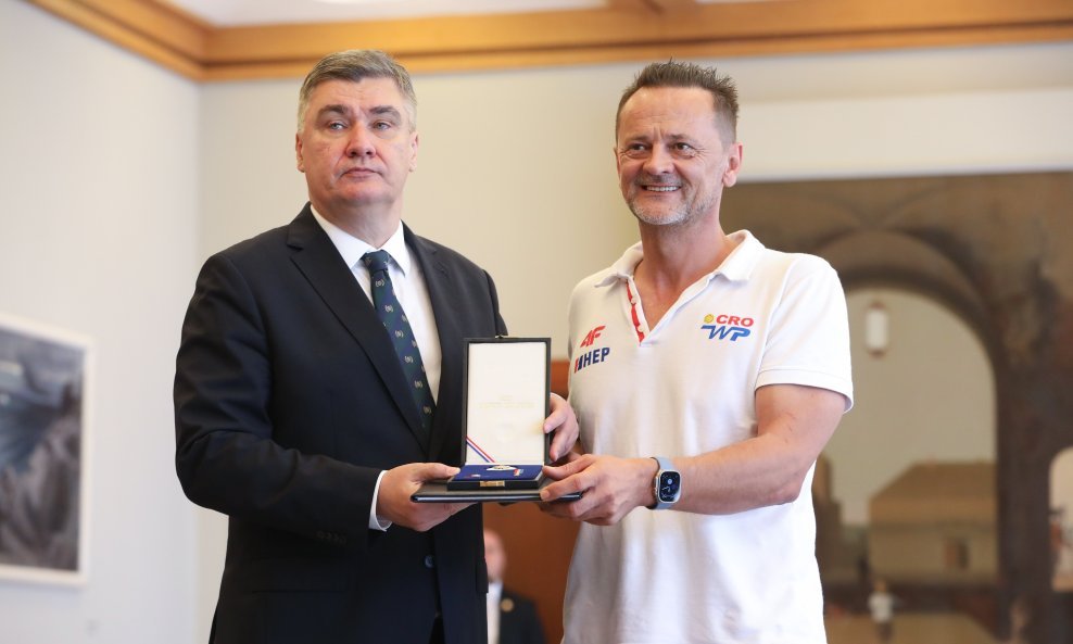 Pero Kuterovac i predsjednik RH Zoran Milanović