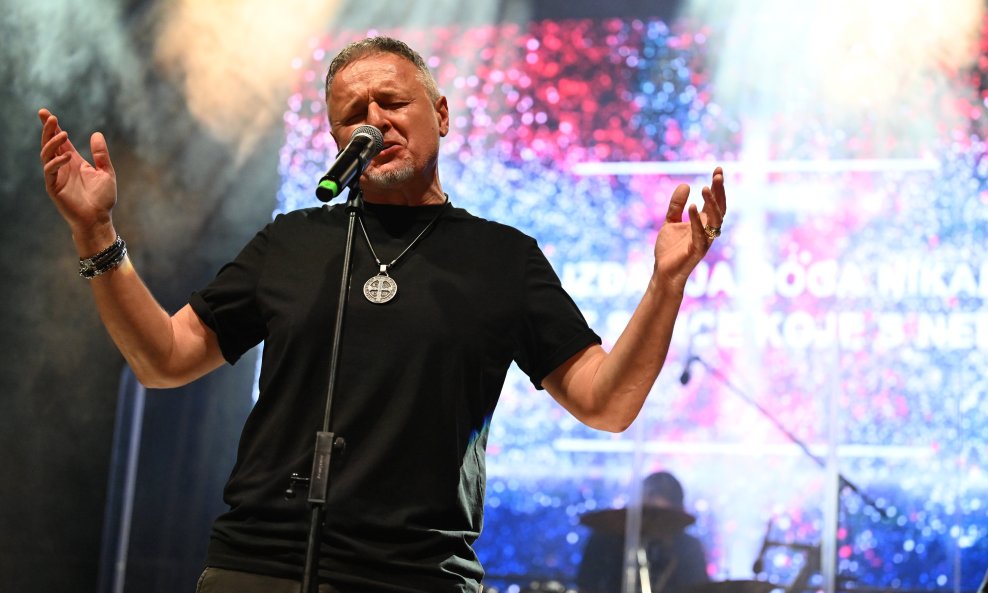Thompson na koncertu u Splitu 'Slavi, moli i voli' u svibnju 2025.