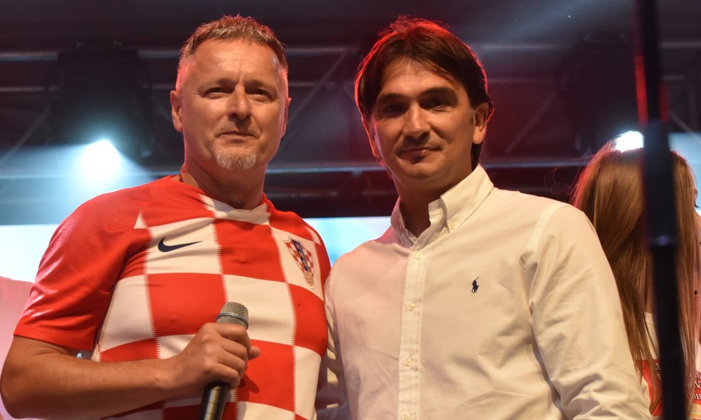 Zlatko Dalić s Markom Perkovićem Thompsonom