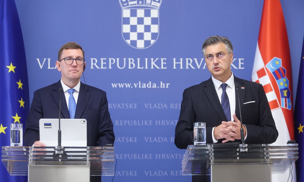 Andrej Plenković s estonskim premijerom Kristenom Michalom