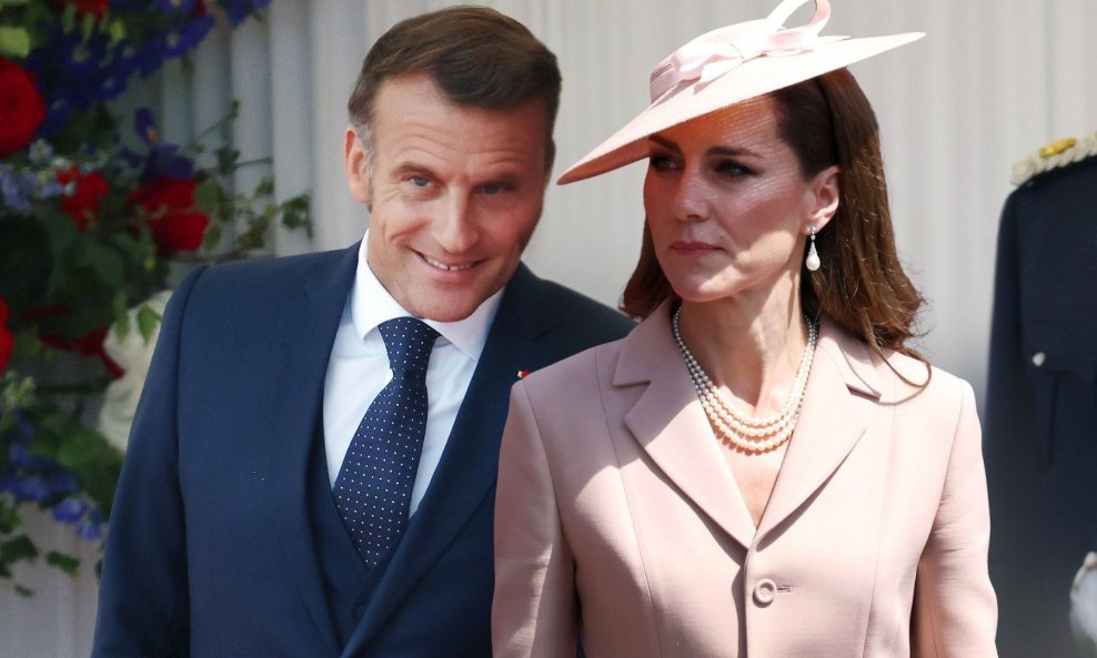 Emmanuel Macron i Kate Middleton