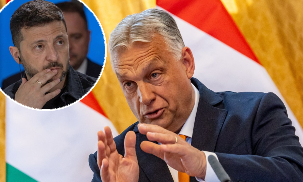 Viktor Orban i Volodimir Zelenski (u krugu)