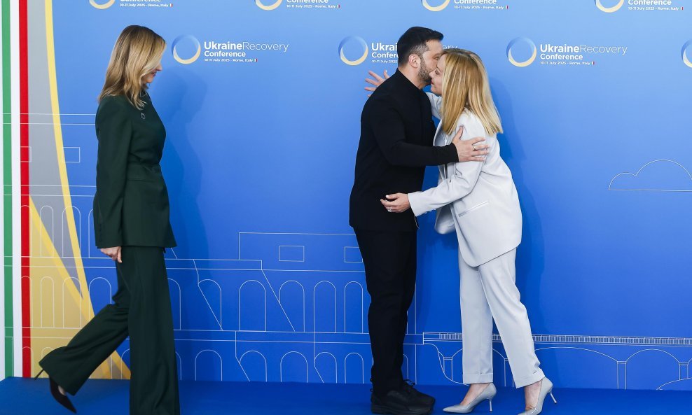 Volodimir Zelenski i Giorgia Meloni u Rimu