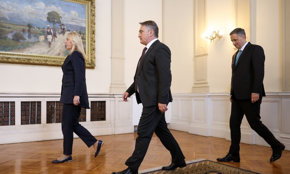 Željka Cvijanović, Željko Komšić i Denis Bećirović