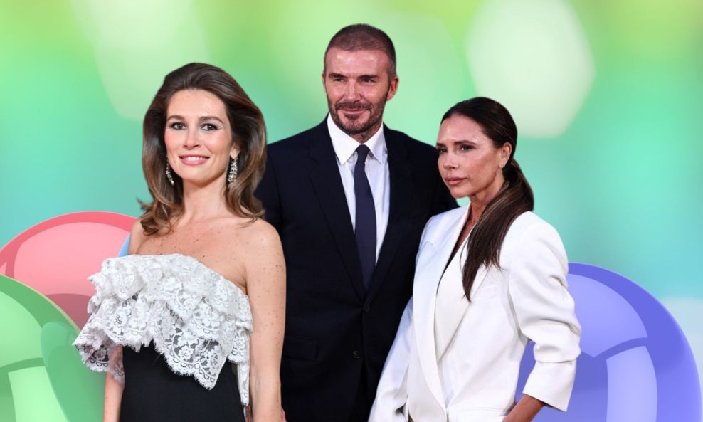 Mirela Forić Srna i David i Victoria Beckham
