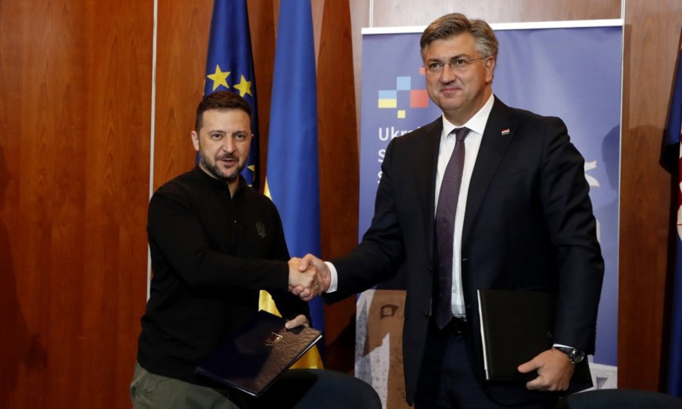 Andrej Plenković i Volodimir Zelenski