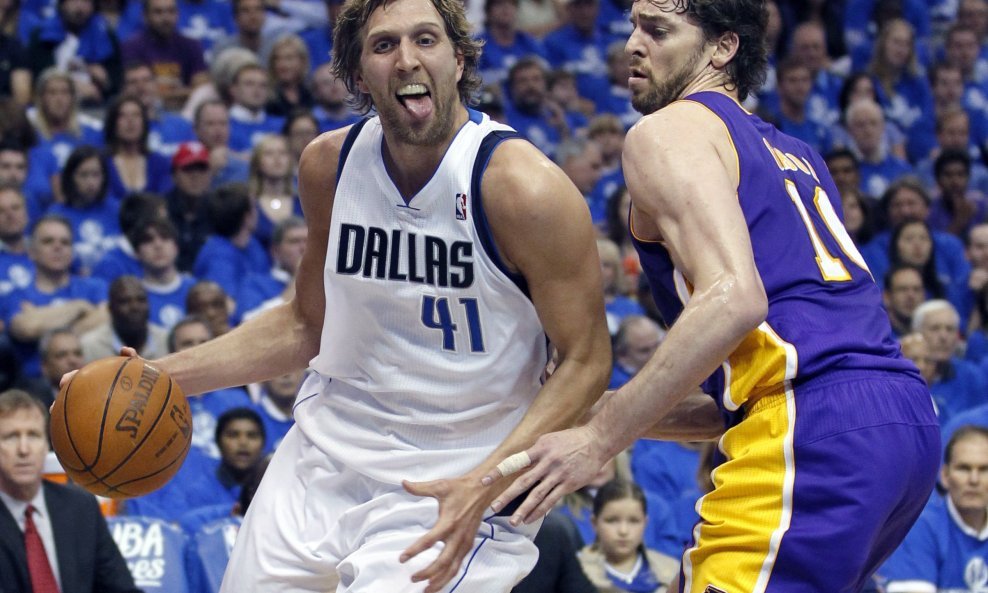 Dirk Nowitzki i Pau Gasol