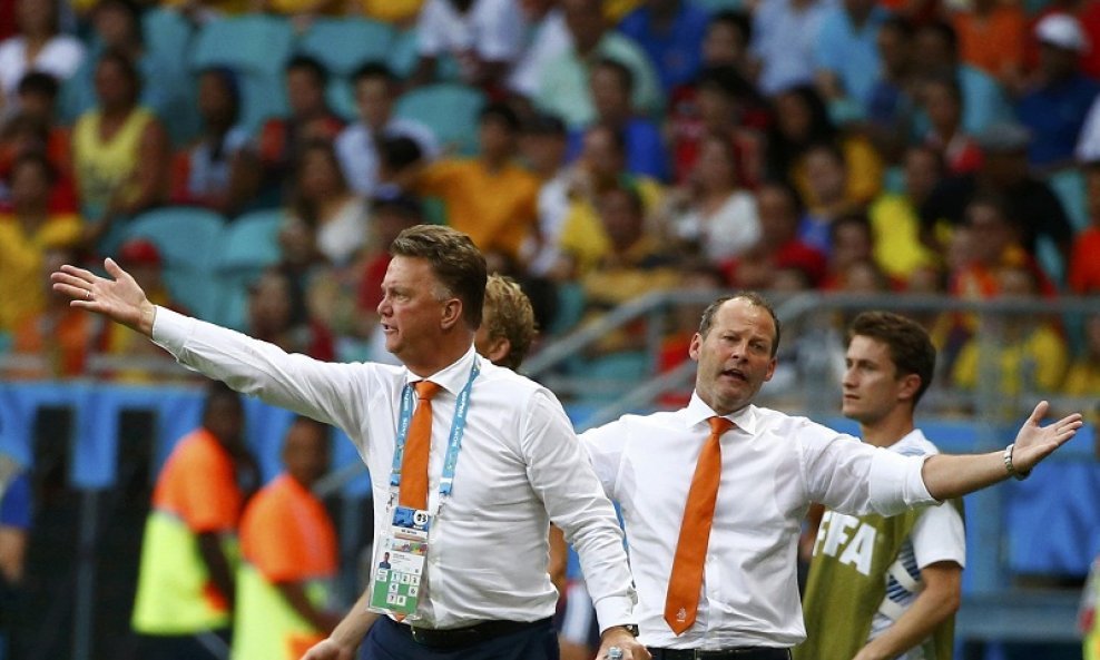 Louis van Gaal (L) i Danny Blind