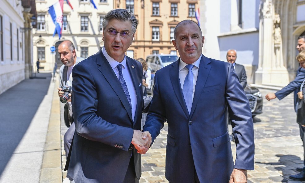 Andrej Plenković sastao se s bugarskim predsjednikom Rumenom Radevom