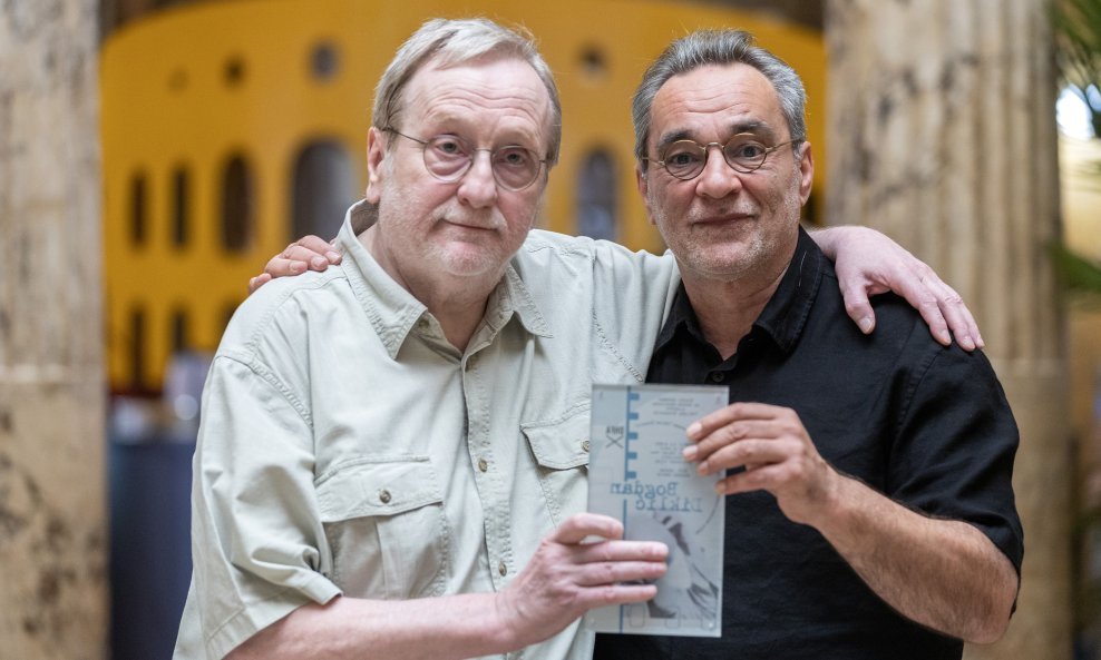 Bogdan Diklić i Filip Šovagović prilikom dodjele nagrade