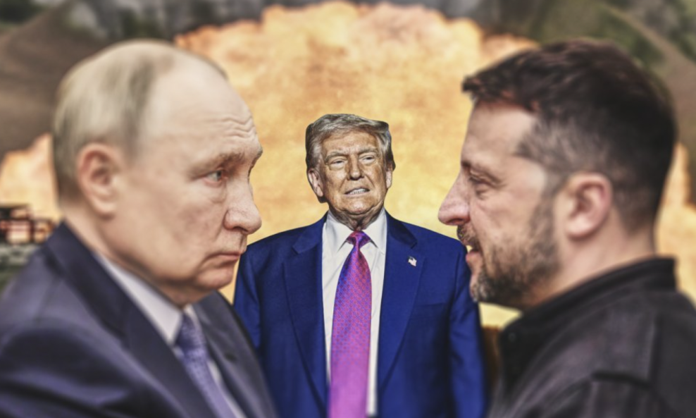Donald Trump, Vladimir Putin, Volodimir Zelenski