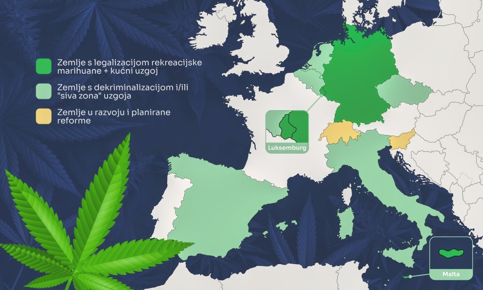Europa se kreće prema liberalnijem pristupu marihuani