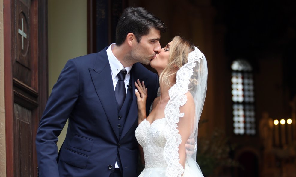 Vedran Ćorluka i Franka Batelić