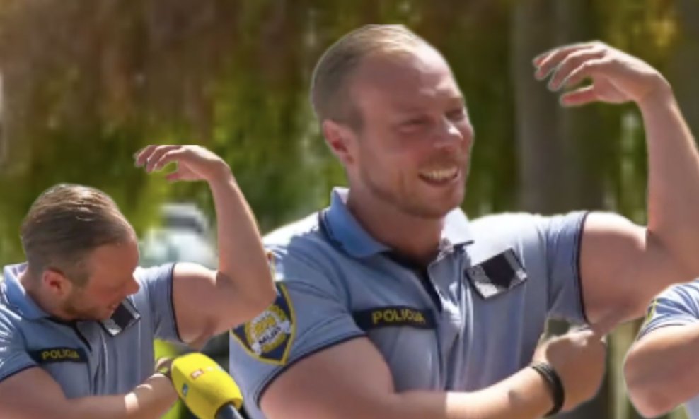 Policajac koji je zahvaljujući RTL-ovoj reporterki postao hit