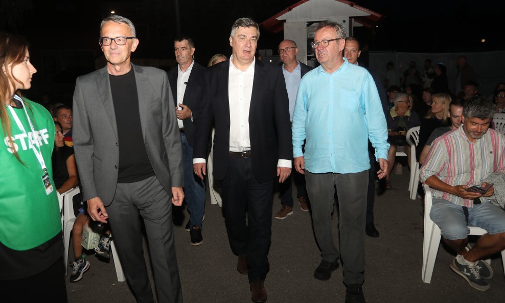 Zoran Milanović, predsjednik Republike Hrvatske u Fužinama
