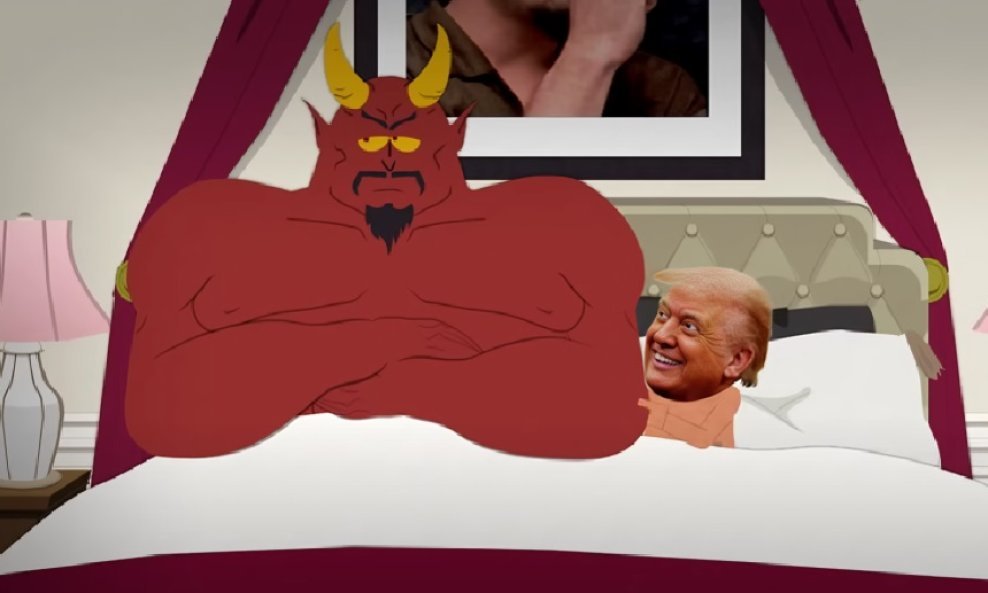 Famozna scena Trumpa i Sotone u krevetu digla je projiciranu gledanost 'South Parka' za 258 posto