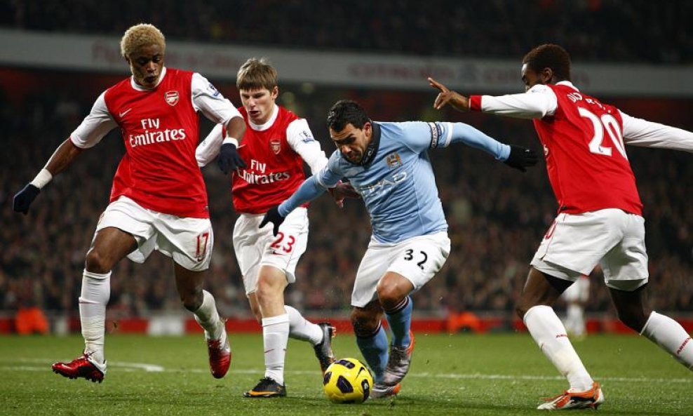Carlos Tevez Manchester City Arsenal