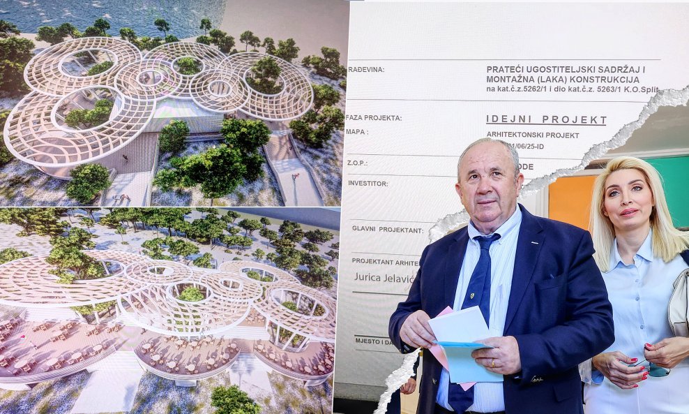 Željko Kerum i njegova supruga Fani još 2011. godine na ovoj su lokaciji, neposredno uz marjansku plažu Prva voda, također željeli graditi restoran