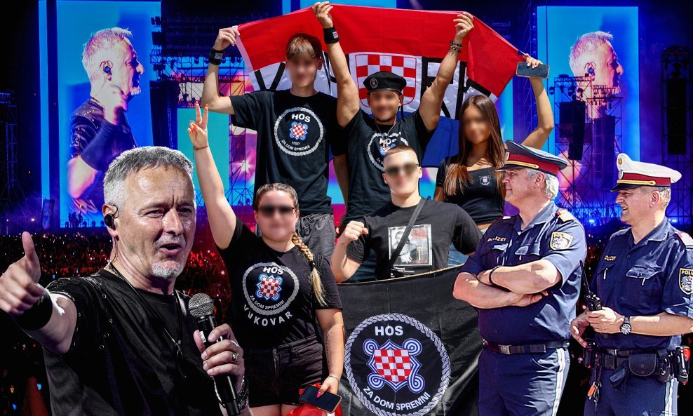 Obilježja koja su nosila posjetitelji Thompsonovog koncerta spadaju u sferu interesa austrijske policije