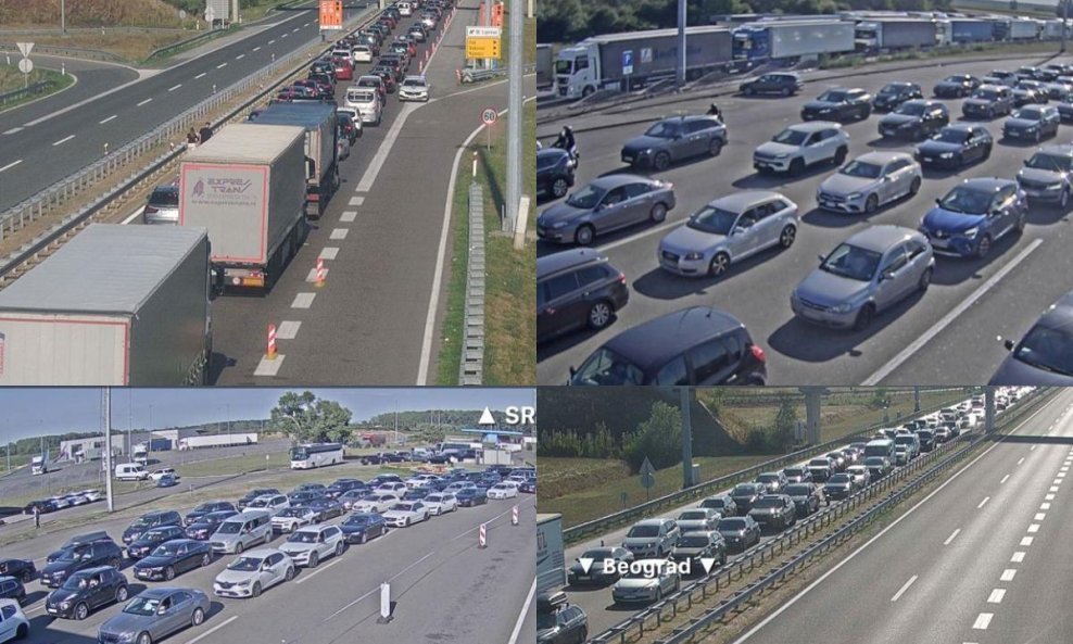 Gužva na graničnom prijelazu Bajakovo