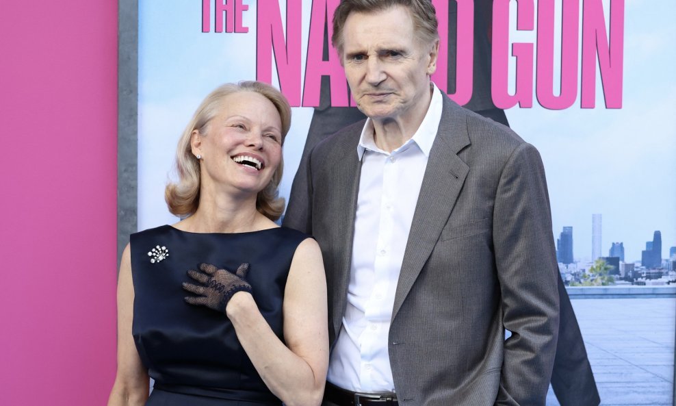 Liam Neeson i Pamela Anderson