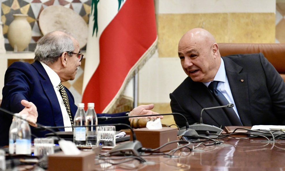 Libanonski predsjednik Joseph Aoun i pemijer Nawaf Salam