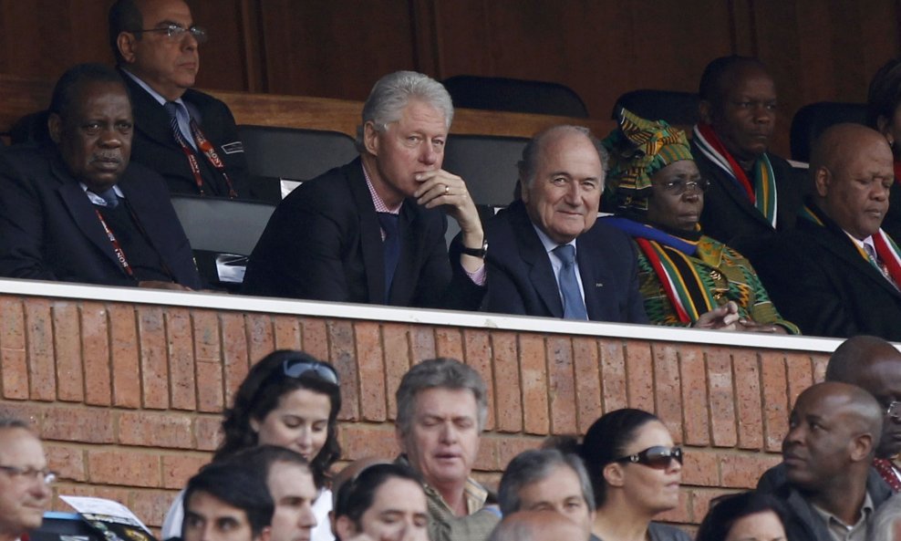 Bill Clinton i Sepp Blatter