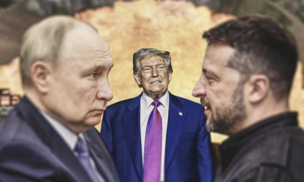 Donald Trump, Vladimir Putin, Volodimir Zelenski