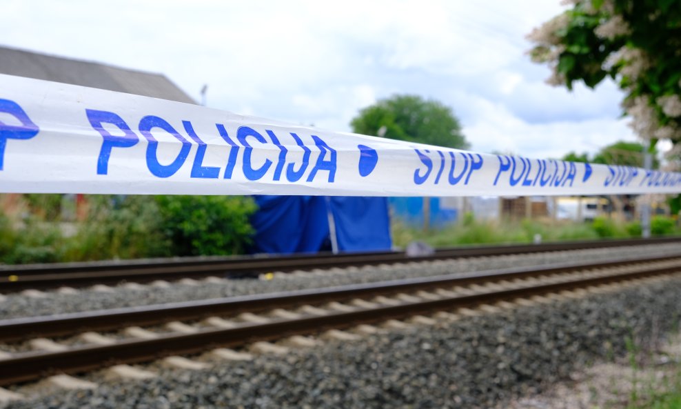 Policijski očevid na pruzi