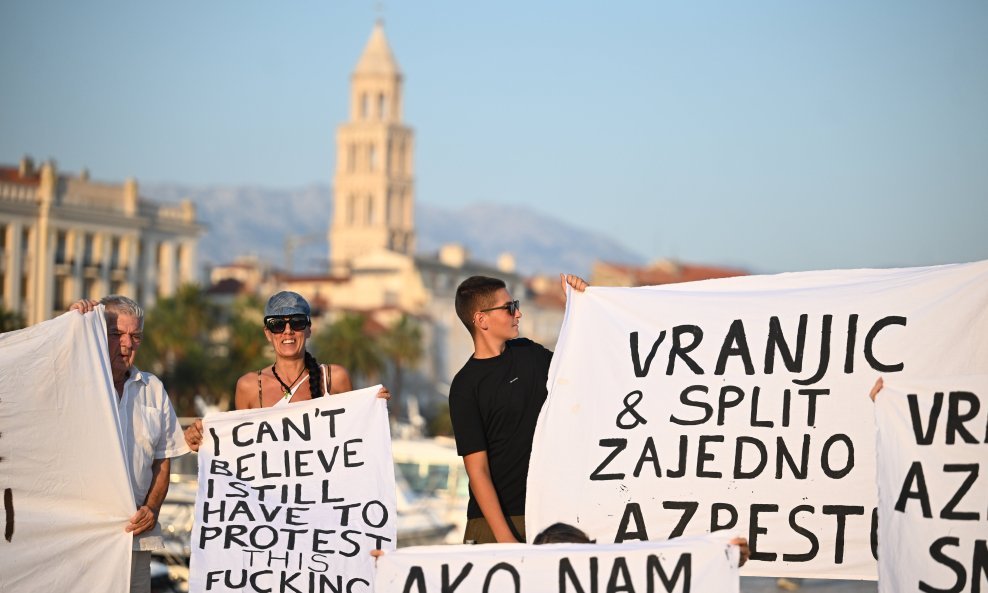 Prosvjed zbog azbesta u Splitu