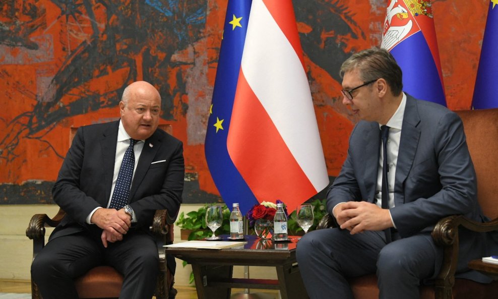 Christian Stocker i Aleksandar Vučić